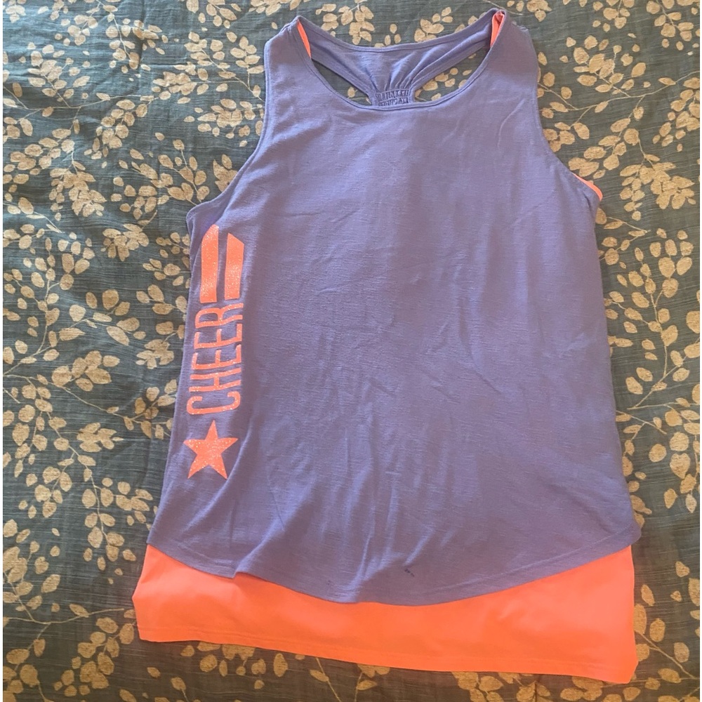 SO American Authentic Apparel Layered Cheer Tank